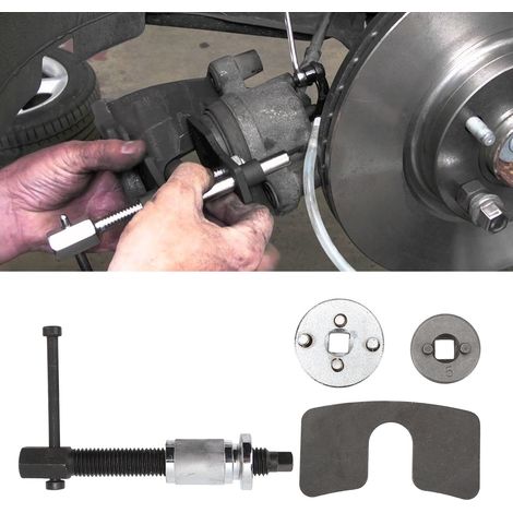 Jeu de 4 outils de retour de piston d'étrier de frein à disque pour le remplacement des plaquettes de frein arrière (VT01133C) (1/5)