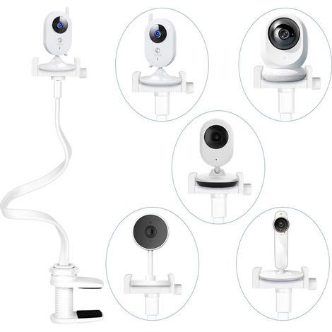 Baby Camera Holder, Flexible, No Drilling Required, Aluminum Alloy, For Crib and Bed (1/5)