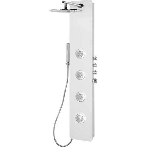 Polysan - Pannello doccia rotondo Spirit con termostato, 250x1550 mm, bianco 71151 (1/5)