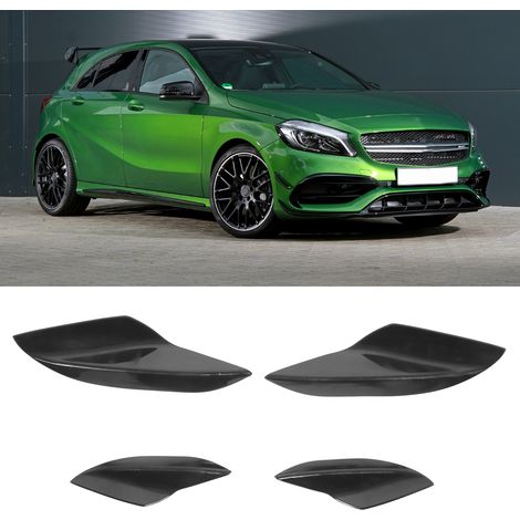 Déflecteur avant pare-chocs avec spoiler latéral pour Mitsubishi, noir brillant, aileron canard (1/5)