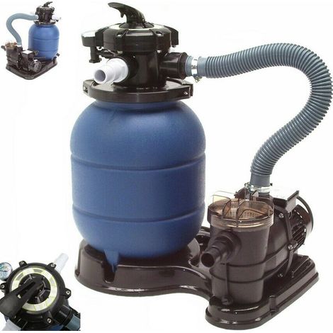 Sandfilteranlage 5000l/h mit Pumpe Filteranlage Filterkessel Pool Filter 57421 (1/5)