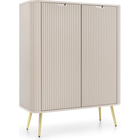 AX LIVING Highboard Schrank Salvia K103 103 cm Modern in Kaschmir