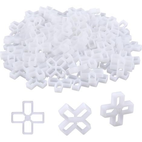 Croisillons de Carrelage 10mm,100 PCS Croisillons Nivelant Entretoises de Pavage en Forme de Croix de Joint Croisillon de Carreleur pour Carreaux Bricolage Pavage Carrelage Mur Carrelage Jardin (1/4)