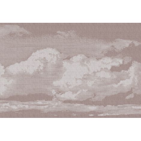 Papier peint panoramique ciel violet et blanc Tapisserie panoramique idéale pour chambre Papier peint panoramique nuage (1/3)