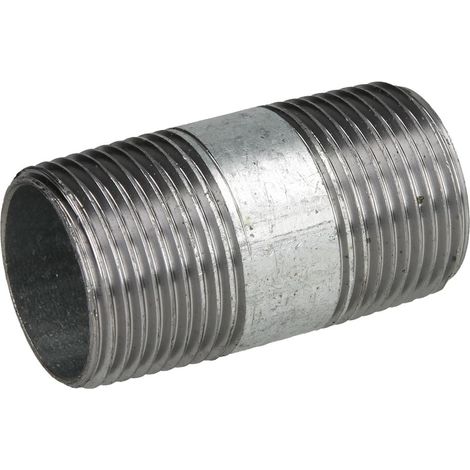 Nipple double galvanisé 1'' x 60 mm