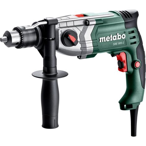 Metabo Taladro percutor SBE 800-2 (601744510) maletín de plástico