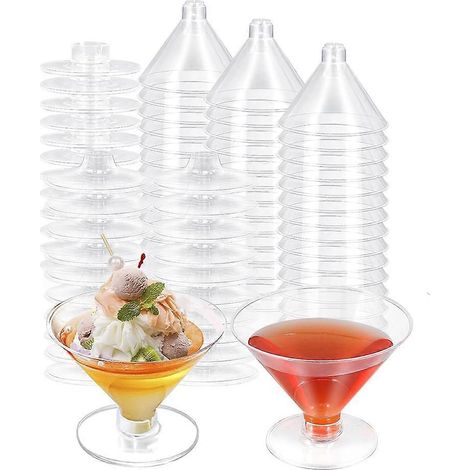 Lot de 80 verres à cocktail jetables en plastique (1/5)