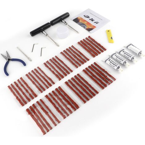 58-teiliges Reifenreparaturset für Pkw, Motorräder und E-Bikes – Industriebedarf (1/5)