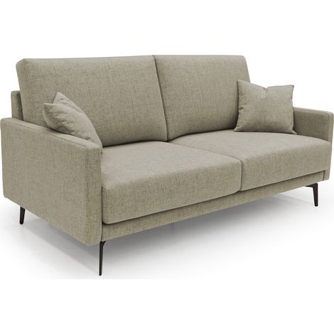 Saturno Divano moderno in tessuto morbido impermeabile T03 140 cm marrone