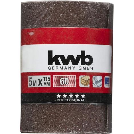 KWB rollo abrasivo 5m 115x60k sb 49817806 , Rollo Abrasivo5M115 Al.Ox.G 60 de la marca Einhell.
