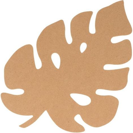 Feuille de monster en bois MDF 25 cm