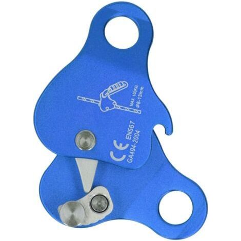 FENOPLASTICACorde d'escalade en alliage d'aluminium, autobloquant, 8 à 13mm, bouchon de corde d'escalade pour l'escalade en plein air, l'alpinisme, bleu (1/5)