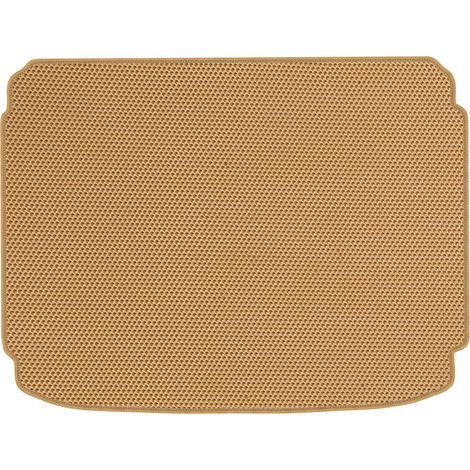 Tapis de coffre en EVA pour Peugeot 308 I Hatchback (2007-2013), motif nid d'abeille - beige (1/5)