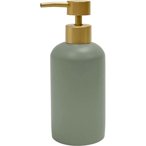 Distributeur de Savon Design "Oria" 17cm Vert Cèdre (1/5)