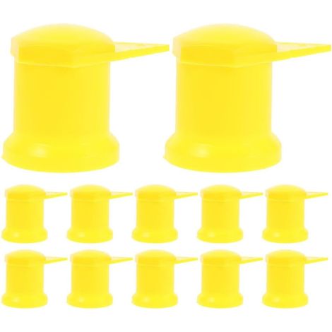 Pack of 12 Yellow Wheel Nut Indicators for Trucks and Trailers, High Visibility Wheel Nut Warning Indicators for Early Detection of Loose Wheel Nuts and Increased Driving Safety (1/5)