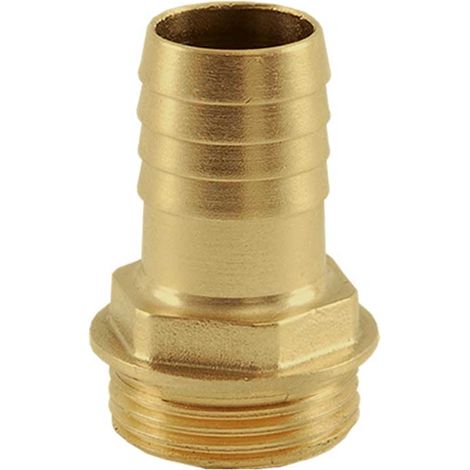 "RACCORDO PORTAGOMMA MASCHIO IN OTTONE GIALLO """"ROMA"""" 3/4"""" x Ø25 mm"