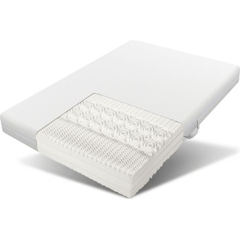 Kaltschaummatratze 160x200 cm mit 7 Zonen, wendbare Komfortschaummatratze (H2/H3), 20 cm hoch, ergonomisch & waschbarer Bezug für Allergiker (1/5)