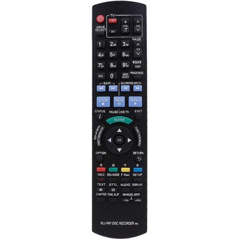 Télécommande pour lecteurs Blu-ray/DVD Panasonic N2QAYB000475 DMR-BW880 DMR-BW780 (1/5)