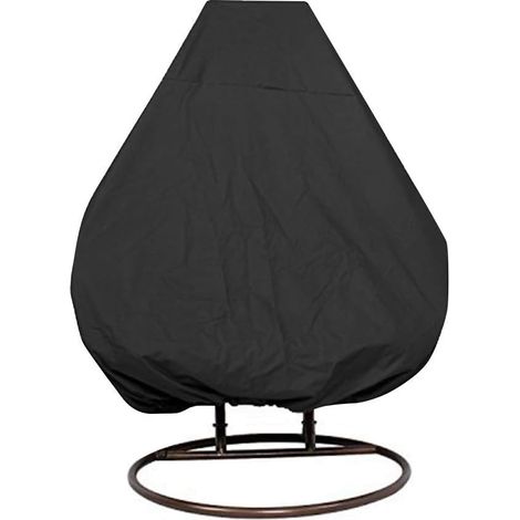 JSSEVN - Garden Rattan Wicker Hanging Chair Waterproof Furniture Cover - Protective Cover for Egg Chair - 210D Oxford Polyester PVC Coating (1/5)