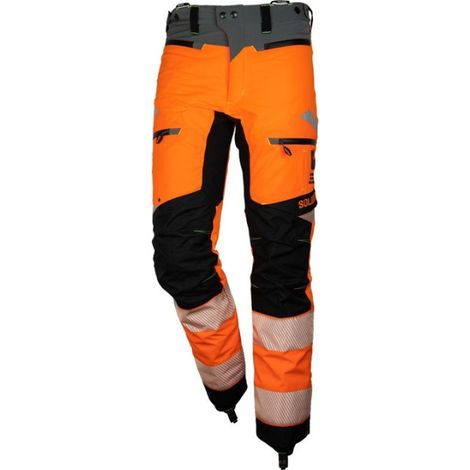 Pantalon anti-coupure Pantalon ultralight cl 1 type c homme orange hv ris-3279-tom SOLIDUR ULPHRI1C