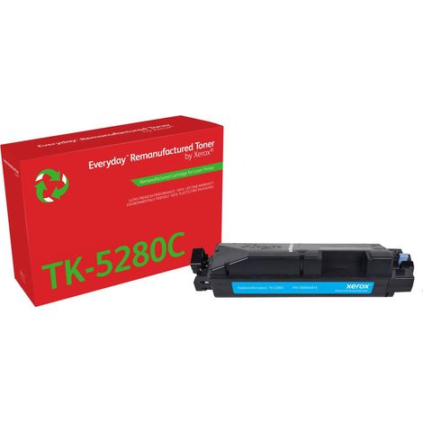 Everyday Rigenerato Toner di Xerox Ciano compatibile con Kyocera TK-5280C Capacità standard