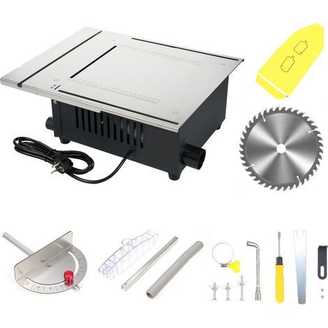 Min Scie Circulair de Table, Scie Circulair Sur Table 5000 Tr/Min Angle Réglable Profondeur de Coupe de 55mm, Banc de Scie (1/5)