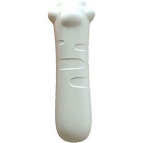 Poignée de porte en silicone, réduction de bruit, protection contre les chocs, manchon décoratif mignon, beige blanc (1/5)