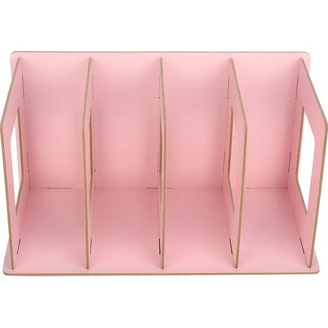 Étagère de bureau DIY en bois pour livres, DVD et magazines - Rangement pour étudiants, enfants et adultes 02 (1/5)