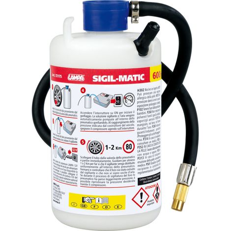 Sigil-Matic, kit liquido sigillante per pneumatici tubeless, 600 ml (1/2)
