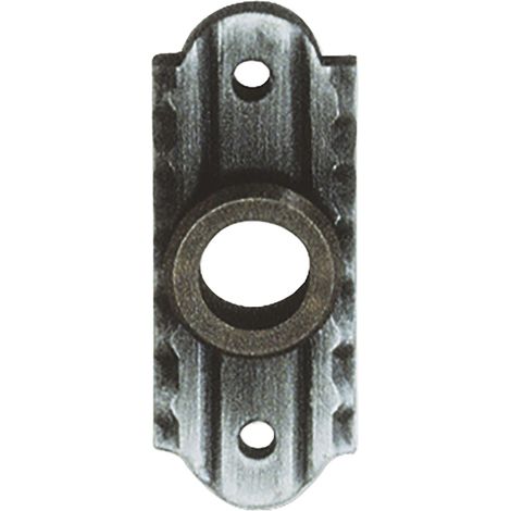 SCHÖSSWENDER Drückerrosette - 28 x 70 mm, Ansatz 18 mm, schwarz passiviert