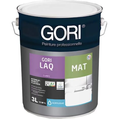 Peinture mat GORI LAQ Blanc 3 L