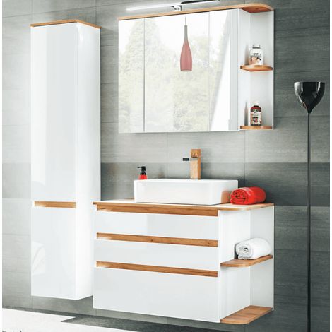 Ensemble de salle de bain Platinum - 1 vasque, 1 colonne (1/3)