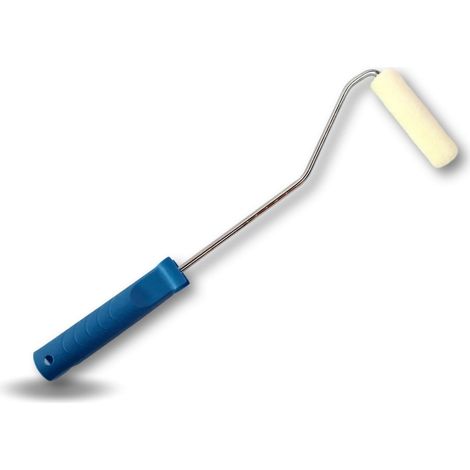 Rouleau peinture patte de lapin Rayé jaune polyamide ou laqueur velours Largeur manchon 100 mm - Quantité x 1 - Rouleau velours laqueur (1/5)