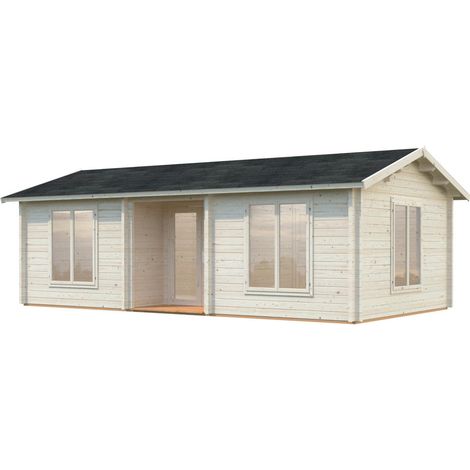 Abri de jardin en bois Anna 26,8+1,9 m2 Naturel (1/4)