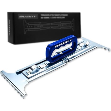 Patio Slab Lifter Handle Plate Lifter 400 to 600 mm Adjustable Maximum Load 45 kg Lifting Aid for Patio Slabs, Pavers, Brick Blocks (1/5)