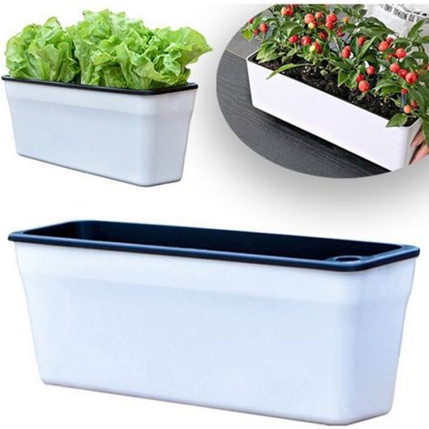 Jardinière automatique - - Lot de 3 pièces - Arrosage automatique - Trous de drainage (1/5)