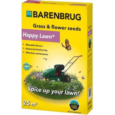 BARENBRUG HAPPY LAWN 0.5 kg NOUVELLE QUALITÉ SUR LE MARCHE