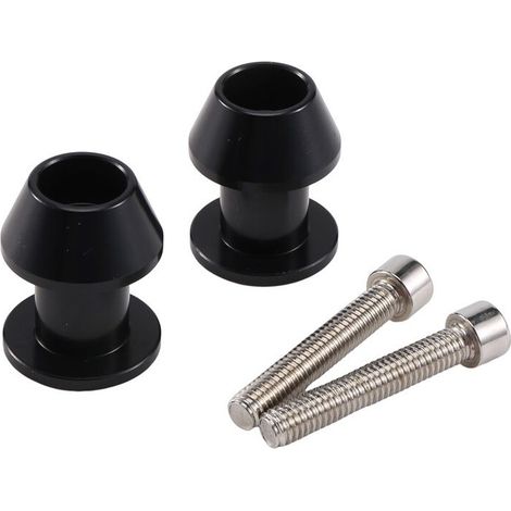 Geeignet für 2 CNC-gefräste Hinterradschwingen-Gleitbuchsen-Halterungsschrauben für Motorräder, M6 x 1,5, passend für Fz01, Fz03, Fz09, Fz10, Yzf, R1, R3, R6, R25, R125, R1000, R6S, Fz1.