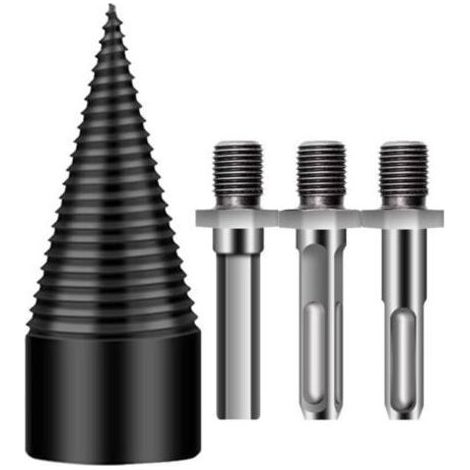 Mèche À Bois De Chauffage - Mèche à Bois en Acier pour Fendre les Bûches Accessoire Détachable Robust pour Activités Extérieur Camping et Ferme Pour Ferme Noix Camping Extérieur Maison (1/4)