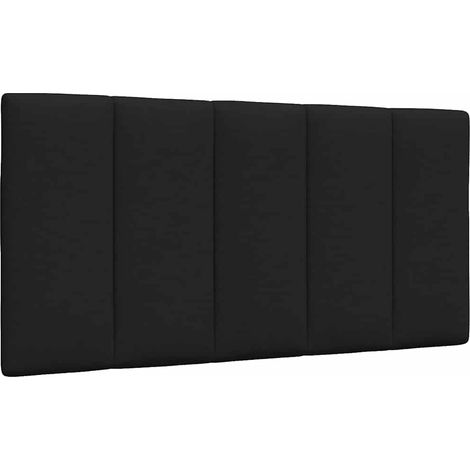 vidaXL Coussin de tête de lit Hanko noir 100 cm tissu