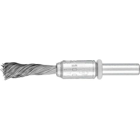 PFERD TOOLS SINGLETWIST Pinselbürste gezopft PBGS Ø10mm Schaft-Ø6 mm Stahl-Draht-Ø0,20 (1/5)
