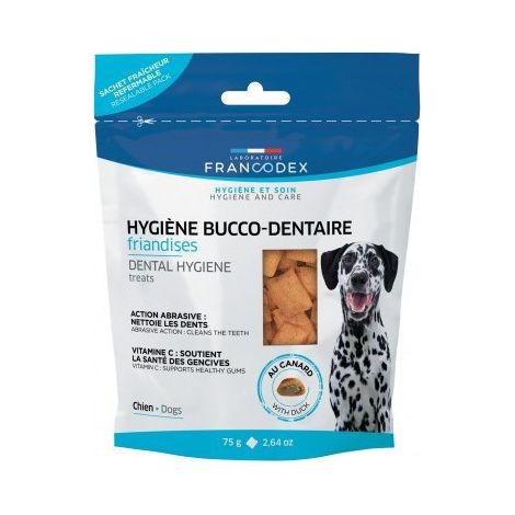 Friandises Hygiène Bucco-Dentaire 75g Pour Chiens - Francodex (1/3)