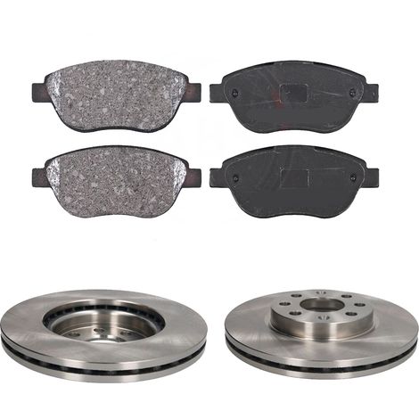 KIT FRENI ANTERIORI compatibile con FIAT GRANDE PUNTO (199) - DISCHI + PASTIGLIE OEM: FDB1467 / 17710 /SOSTITUZIONE DIRETTA/BASSA POLVERE/SILENZIOSO (1/5)