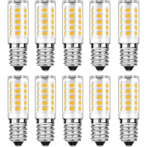 Lot de 10 Ampoule LED E14 - Blanc Chaud 3000K - 5W Equivaut à Ampoule Incandescente 50W - 500LM Non-Dimmable