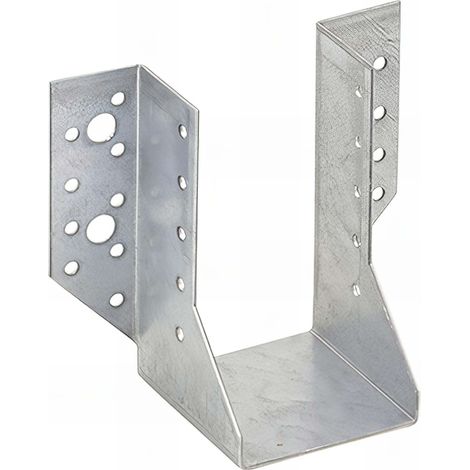 Sabot de charpente galvanisé à ailes extérieures - Larg. 70 x Ht. 125 mm