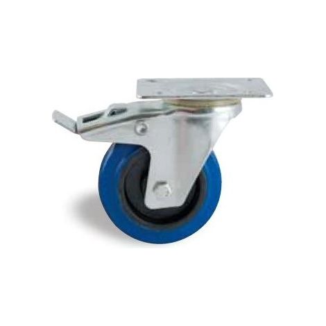 Rueda giratoria AVL con freno de placa D.100 - 527842O