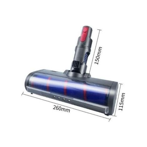 Motorisierte elektrische Turbo-Rotationsbürste, kompatibel mit V7, V8, V10 und V11, weiche Walze für Parkett- und Fliesenböden und automatische LED-Beleuchtung (1/2)