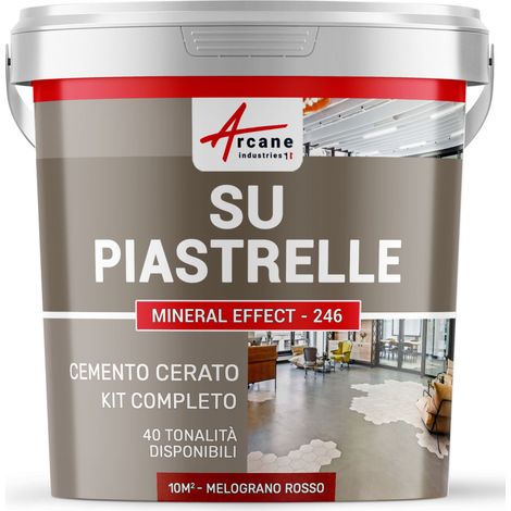 Microcemento su piastrelle - 10 m² (in 2 strati) Melograno Rosso - ARCANE INDUSTRIES