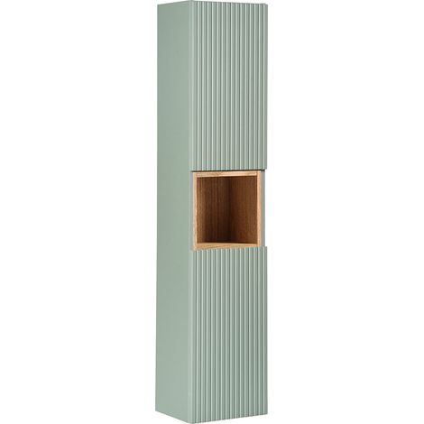 Colonna del bagno 2 ante Jade verde e marrone