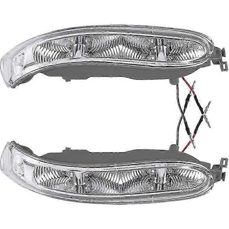 Luces intermitentes LED para espejos retrovisores laterales (izquierda y derecha) para Mercedes Benz W209 CLK 2002-2009 Edición 0702 (1/4)